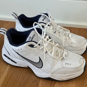 Nike Air Monarch IV Men's White and Black Athletic Shoes